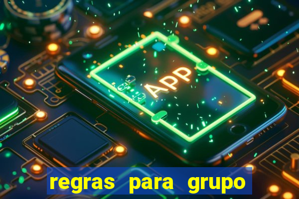 regras para grupo de futebol no whatsapp